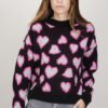 MAGLIONE FANTASIA CUORI - Fantasia nero, TU