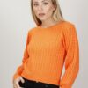 MAGLIA CON MANICHE A SBUFFO - Arancio, TU