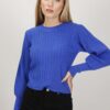 MAGLIA CON MANICHE A SBUFFO - Bluette, TU
