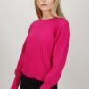 MAGLIA CON MANICHE A SBUFFO - Fucsia, TU