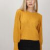 MAGLIA CON MANICHE A SBUFFO - Senape, TU