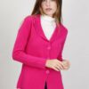 BLAZER IN MAGLIA - Fucsia, TU