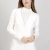BLAZER IN MAGLIA - Panna, TU