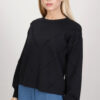 PULLOVER CON MANICHE LUNGHE A PALLONCINO - Nero, TU