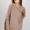 MAXI MAGLIA CON TASCHE - Cammello, TU