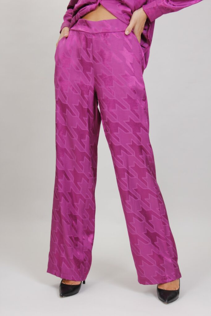 PANTALONI SATINATI - Ciclamino, S 
