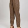 PANTALONI IN PIED-DE-POULE - Fantasia cammello, M