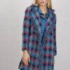 CAPPOTTO MIDI CON FRANGE - Fantasia blu, S