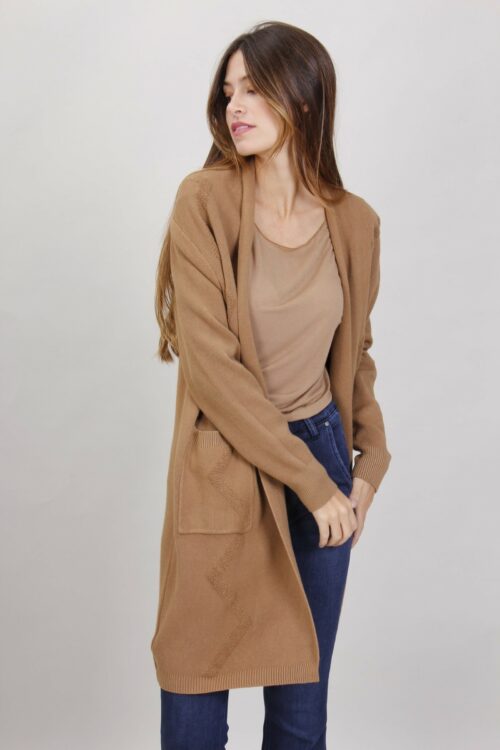 Alternative view of CARDIGAN CON MOTIVO ZIG-ZAG