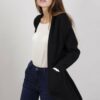 CARDIGAN CON MOTIVO ZIG-ZAG - Nero, TU