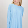 PULLOVER CON SCOLLO A BARCA - Turchese, TU