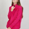 MAGLIA CON TASCHINI - Fucsia, TU
