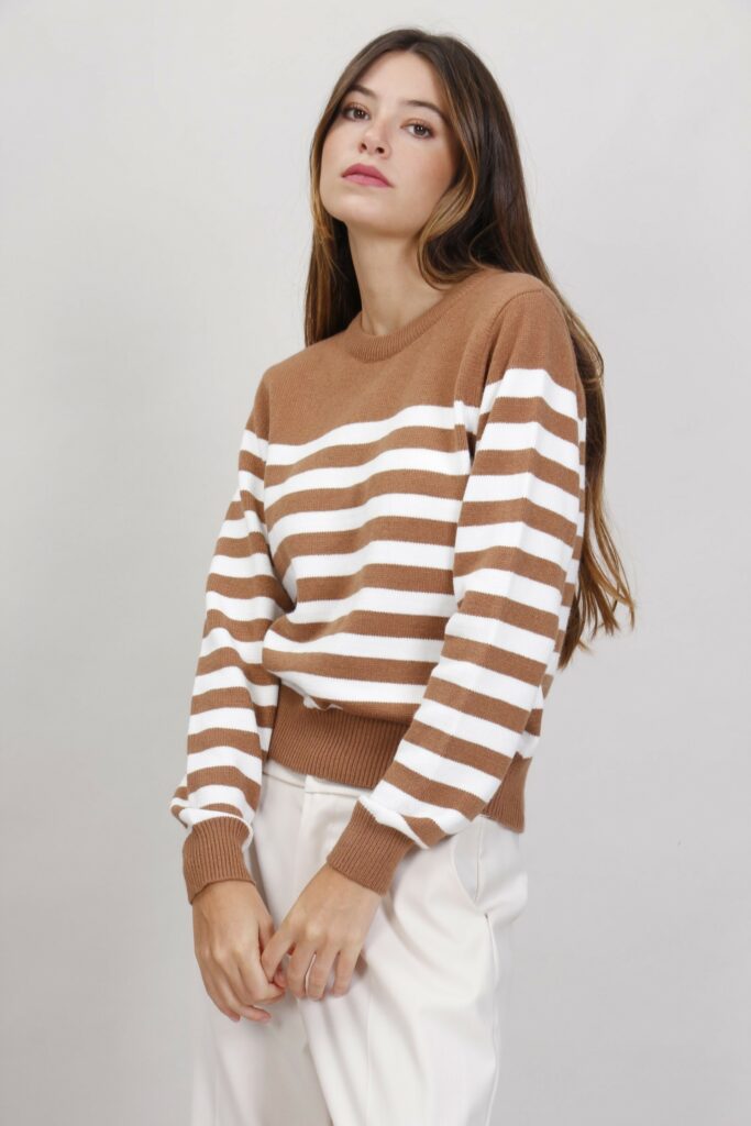 MAGLIA A RIGHE IN VISCOSA 