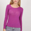 MAGLIA GIROCOLLO IN MISTO CASHMERE ORLO ARROTOLATO - Petunia, TU
