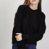 MAGLIONE MORBIDO IN MISTO MOHAIR - Nero, TU