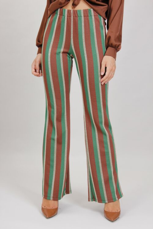 Alternative view of PANTALONI FLARE IN LUREX