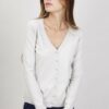 CARDIGAN CLASSICO - Gesso, TU