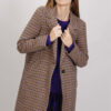 CAPPOTTO IN FANTASIA PIED DE POULE - Violet, L