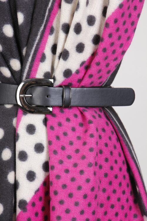 CINTURA SOTTILE CON FIBBIA IN METALLO