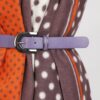 CINTURA SOTTILE CON FIBBIA IN METALLO - Viola, TU