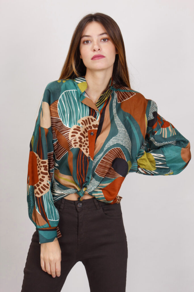 CAMICIA FANTASIA ESOTICA MISTO SETA 