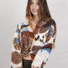 CAMICIA FANTASIA ESOTICA MISTO SETA - Beige Pattern, TU