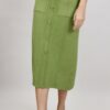GONNA IN MAGLIA CON BOTTONI - Pistacchio, TU
