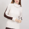 MAGLIA CON MANICHE BICOLORE - Gesso, TU