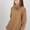 MAGLIONE CON SPACCHI LATERALI - Cammello, TU