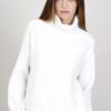 MAGLIONE CON SPACCHI LATERALI - Panna, TU