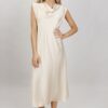 ABITO EFFETTO SATIN - Beige, TU
