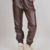 PANTALONI IN ECOPELLE CON COULISSE - Moro, L