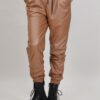 PANTALONI IN ECOPELLE CON COULISSE - Cammello, L