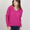 MAGLIONE MISTO MOHAIR SCOLLO A V - Petunia, TU