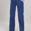 PANTALONE IN VELLUTO A COSTINE - Blue, M