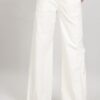 PANTALONE IN VELLUTO A COSTINE - Cream, M