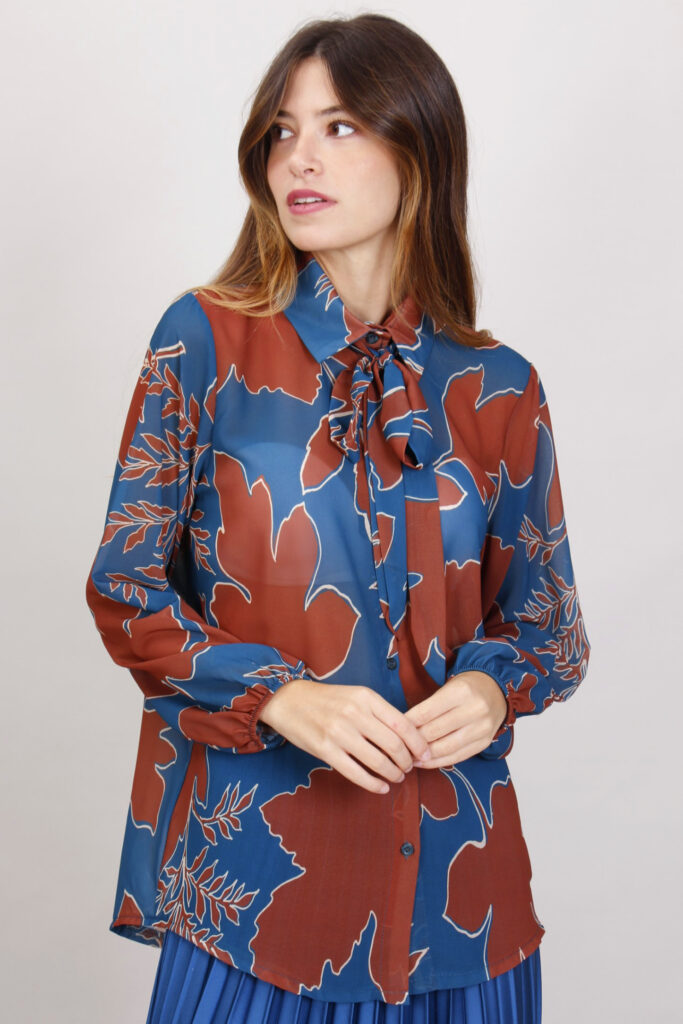 CAMICIA FANTASIA CON NASTRO 