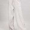 PANTALONE PALAZZO CON COULISSE - Gesso, TU