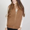 GILET IN MAGLIA - Cammello, TU