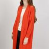 CARDIGAN LAVORAZIONE A MAGLIA - Arancio, TU