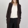 CARDIGAN LAVORAZIONE A MAGLIA - Dark Brown, TU