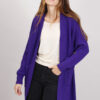 CARDIGAN LAVORAZIONE A MAGLIA - Viola, TU