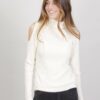 MAGLIA CON SPALLE SCOPERTE - Panna, TU