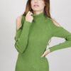 MAGLIA CON SPALLE SCOPERTE - Pistacchio, TU