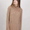MAGLIA CON COLLO E TASCHE A COSTINE - Cammello, TU