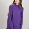 MAGLIA CON LAVORAZIONE GEOMETRICA - Viola, TU