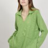 MAGLIA A COSTINE CON COLLETTO - Pistachio Green, TU