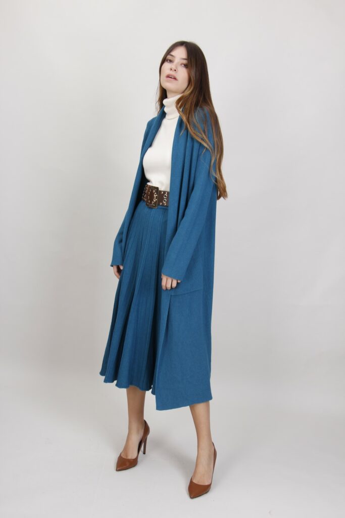 CARDIGAN LUNGO A COSTINE 