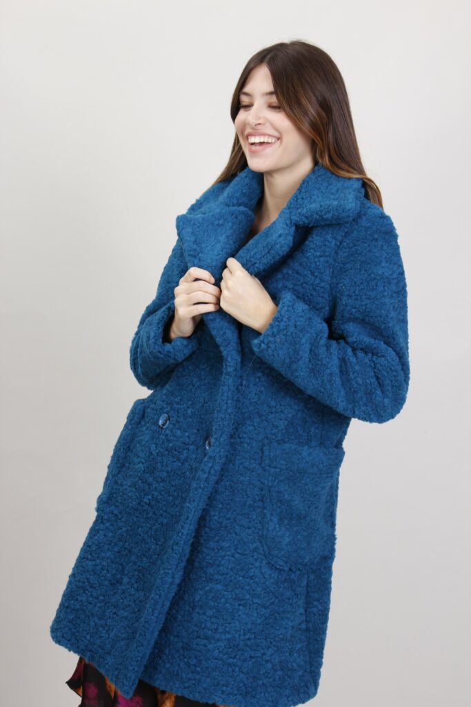 CAPPOTTO DOPPIOPETTO LANA BOUCLE’ - Ottanio, S 