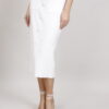 GONNA IN MAGLIA CON BOTTONI - Panna, TU